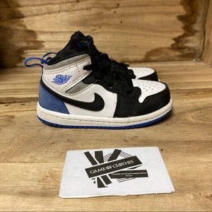 Nike Air Jordan 1 Mid SE Toddler Blue Black